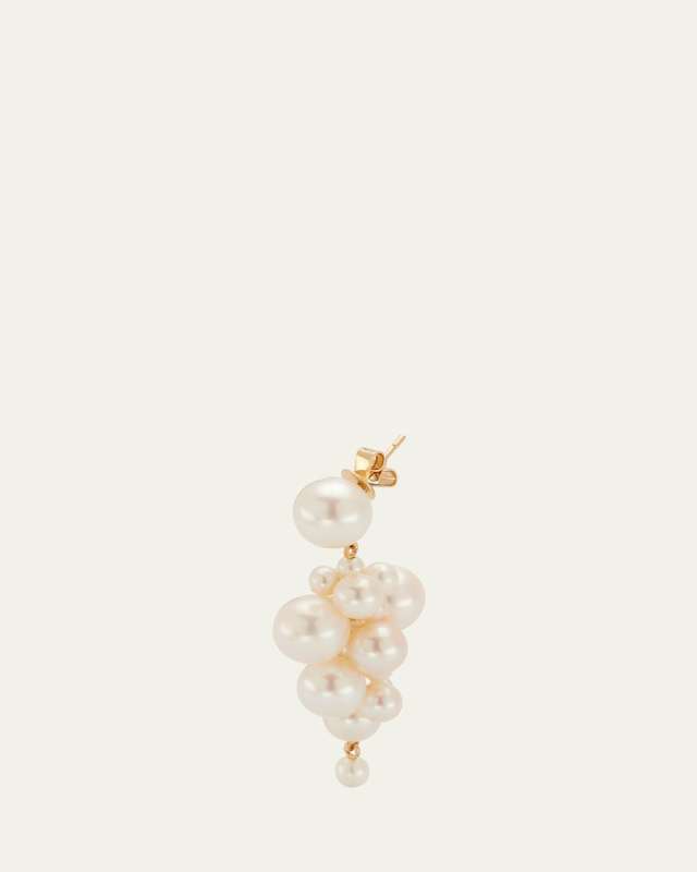 Botticelli Grande Clustered Pearl Earring, Single